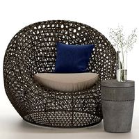 Restoration Hardware Nido Chair and Cosimo Side Table