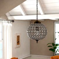 Antique Brass Barton 1 - Light Globe Pendant