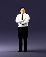 Man in shirt and trousers 0108