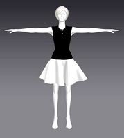 Woman Clothing T-Pose 472