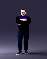 Man in marvel t-shirt 1121