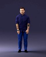 Man in blue shirt 1121