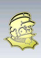 Wonderful Simpsons Character Chief Clancy Cookie Cutter