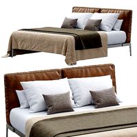 Lifesteel Bed Leather By Flexform