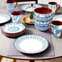Yasmine 16 Piece Dinnerware Set - Service for 4