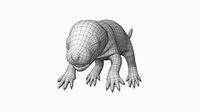 Rat Baby Newborn Lowpoly