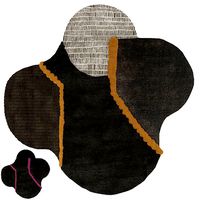 Carpet LUNAR ADDICTION SQUARE BLACK by CC-TAPIS