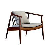 Reprise Chair Upholstered with Pillow by L Ercolani