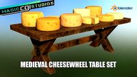 Medieval Cheese Table Set