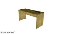 Mesa de Trabalho Plataforma Simples Principal c/ Pé Painel - 1500x600