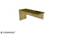 Mesa de Trabalho Plataforma Simples c/ Pé Painel - 1500x600 - LE