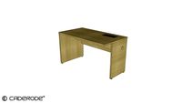 Mesa de Trabalho Plataforma Simples c/ Pé Painel - 1300x700 - LE