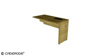 Mesa de Trabalho Plataforma Simples c/ Pé Painel - 1200x600 - CE
