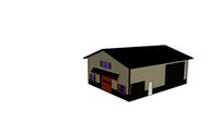 36x48 Post Frame Building With Overhead Doors And Upgraded Siding
