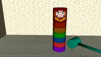 だるま落とし 敲敲達摩 stacked Daruma game