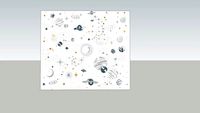 Painel Galaxia Branco - DMAIZ