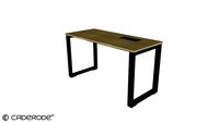 Mesa de Trabalho Plataforma Simples Principal c/ Pé Quadro - 1200x600