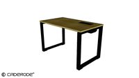 Mesa de Trabalho Plataforma Simples Principal c/ Pé Quadro - 1200x700