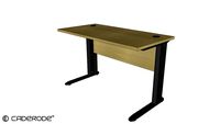 Mesa de Trabalho Linear c/ Pé Metálico em L - 1200x600