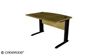 Mesa de Trabalho e Atendimento Linear c/ Pé Metálico em L - 1200x700