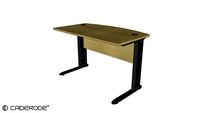 Mesa de Trabalho e Atendimento Linear c/ Pé Metálico em L - 1200x600