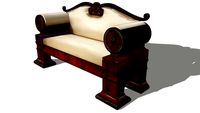 CANAPÉ BIEDERMEIER EN ACAJOU, AUTRICHE 1830