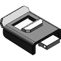 Caster with plate brake