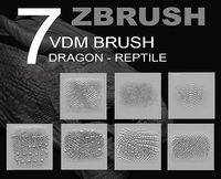 ZBRUSH VDM PACK REPTILE DRAGON