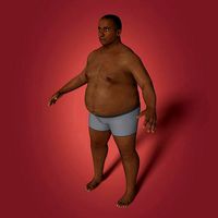 Fat African Man