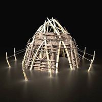 Round Orc Orcish Primal Tent Simple House Hut NEXTGEN AAA
