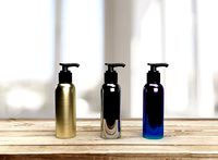 Pump bottle or pump dispenser in different metallic colors