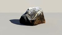 Obsidian Boulder Scanned 3d Model