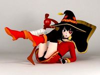 Megumin anime girl pose 03