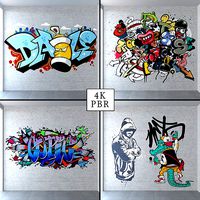 Graffiti - White brick PB