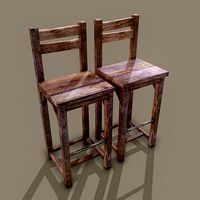 Wooden Tavern High Chairs