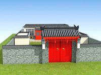Chinese ancient courtyard house