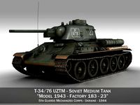 T-34-76 UZTM- Model 1943 - Soviet tank - 23