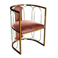 Chair velor pink gold Garda Decor
