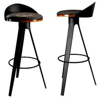 Bar stool hoker falco  bar chair black