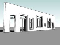 Door window asssembly optional transom and side panels