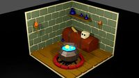 3d Witch house interior