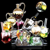 Set of cocktails