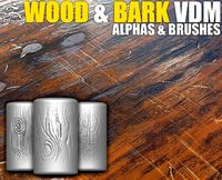 Wood and Bark VDM Brushes for ZBrush