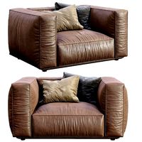 Marechiaro Leather Armchair By Arflex