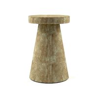 Foley Stone Od Side Table Tall White