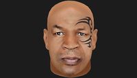 Mike Tyson Head - Lowpoly head for game