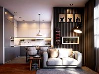 Vray  - Sketchup Interior Kitchen living room