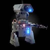 Sci-fi Robot 3D model low-poly game ready