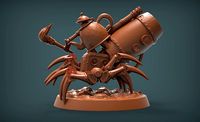 CLOCKWORK KETTLEFLAMETHROWER ELDRITCH CANNON KNIGHTKETTLE  | 3D