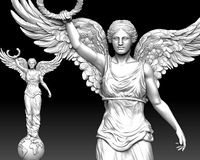 Winged Victory nike CNC relief | 3D